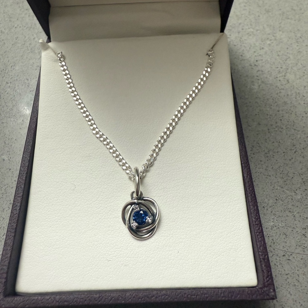 Michael Hill Sapphire Pendant and Necklace
